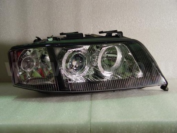 ФАРА AUDI A6 (4B,C5) `99-01 LH+RH черн. DEPO (тюнинг)