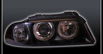 ФАРА AUDI A4 (8EC,8ED) `05-07 LH+RH черн. DEPO (тюнинг)