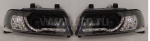 ФАРА AUDI A4 (B5) `99-01 LH+RH черн. линз. диодн. ходовые Junyan (тюнинг)