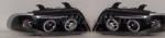 ФАРА ЦЕЛЬНАЯ AUDI A4 (B5) `95-00 LH+RH черн. анг глазки. линз. Junyan (тюнинг)