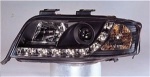 ФАРА AUDI A6 (4B,C5) `01-03 LH+RH черн. ангел. глаз. диодн. Sonar (тюнинг)