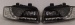 ФАРА AUDI A4 (8E2,B6) `01-04 LH+RH черн. линз. диодн. ходовые Junyan (тюнинг) 